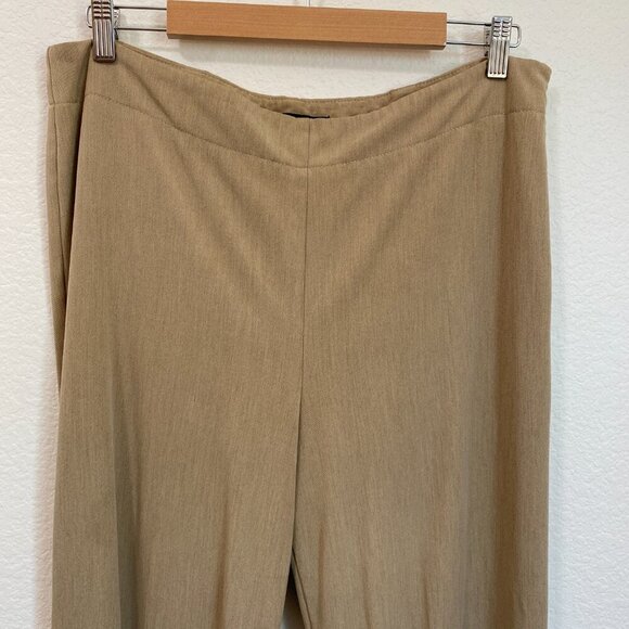 Talbots Classic Size Zip Trouser Pants Size 14 Khaki Tan - Picture 3 of 9